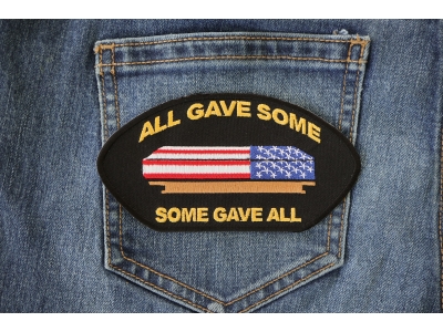 All Gave Some Gave All Casket Cap Patch | US Military Veteran Patches